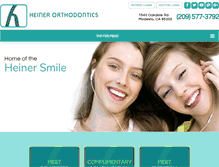 Tablet Screenshot of modestoortho.com